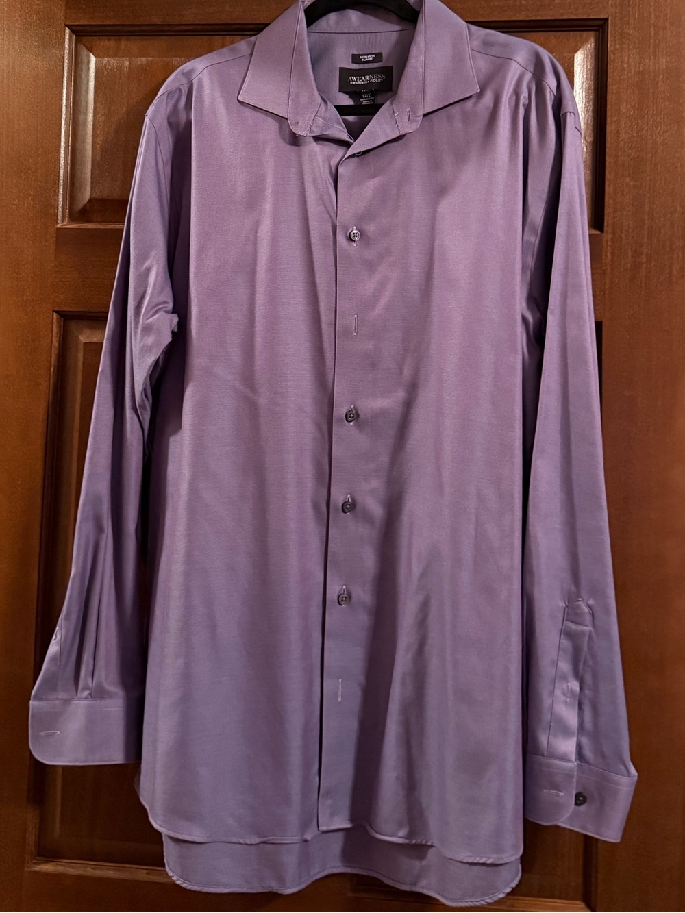 Awearness Kenneth Cole Men’s Lavender Dress Shirt
